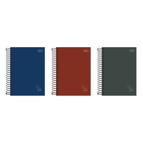 Agenda Spice Espiral Cores M6 2026