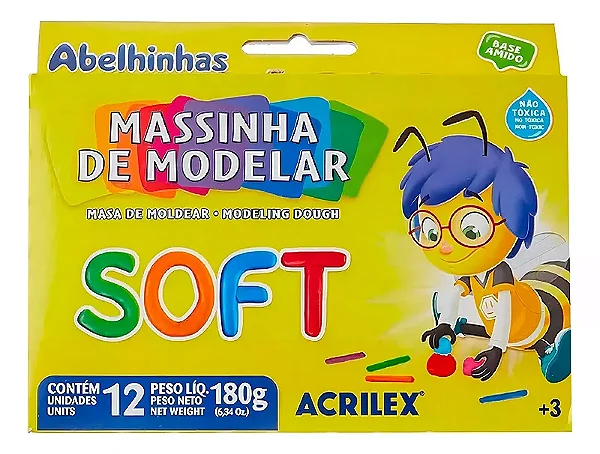 MASSA MODELAR 12 CORES SOFT