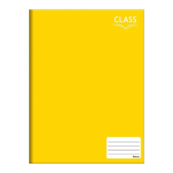 CADERNO BROCHURAO C. D.  48 FLS.- LISO AMARELO