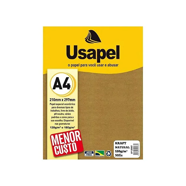 PAPEL INKJET KRAFT 120 G. USAPEL
