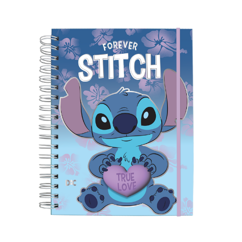 Caderno Smart Universitário 15 Divisórias Stitch | 5572