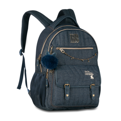 Mochila Rebecca Bonbon Denim Vintage 17,5" | RB27027