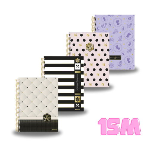 Caderno Universitário 15M CD 240F Rebecca Bonbon | 11000