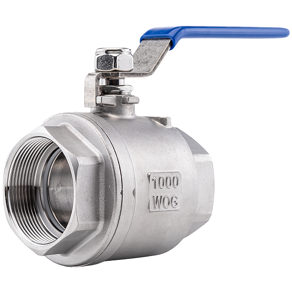 Válvula Esfera 2" BSP Aço Inox 304 com Vedação PTFE 1000PSI