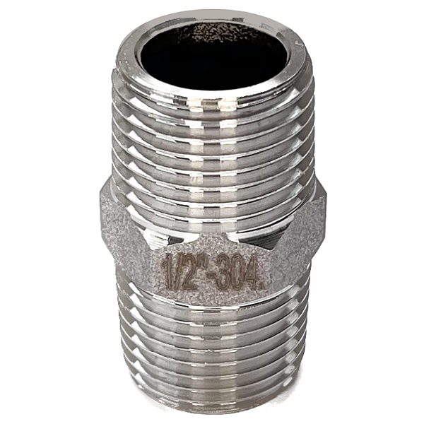Conexão Niple 1/2" BSP Aço Inox 304