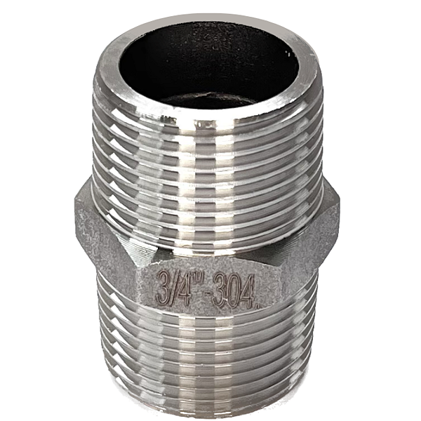 Conexão Niple 3/4" BSP Aço Inox 304