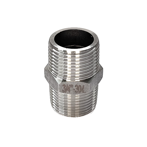 Conexão Niple 3/4" BSP Aço Inox 304