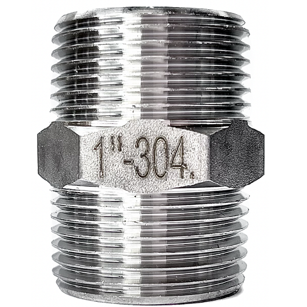 Conexão Niple 1" BSP Aço Inox 304