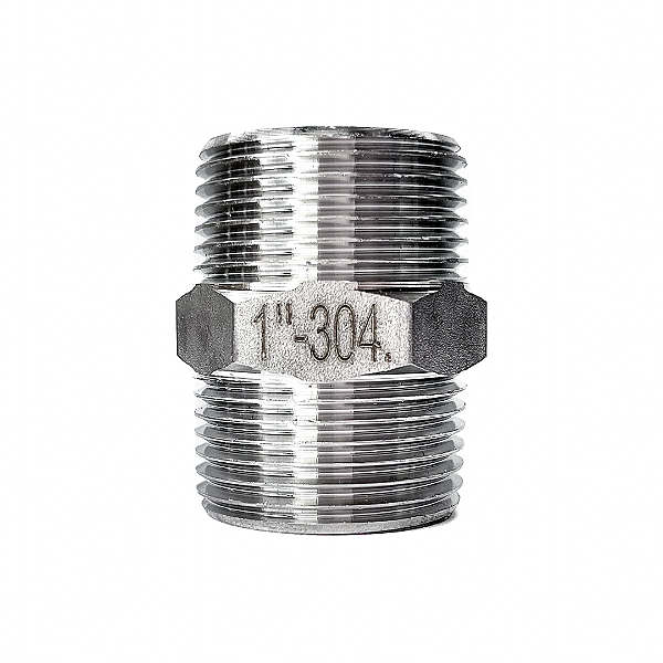 Conexão Niple 1" BSPT Aço Inox 304