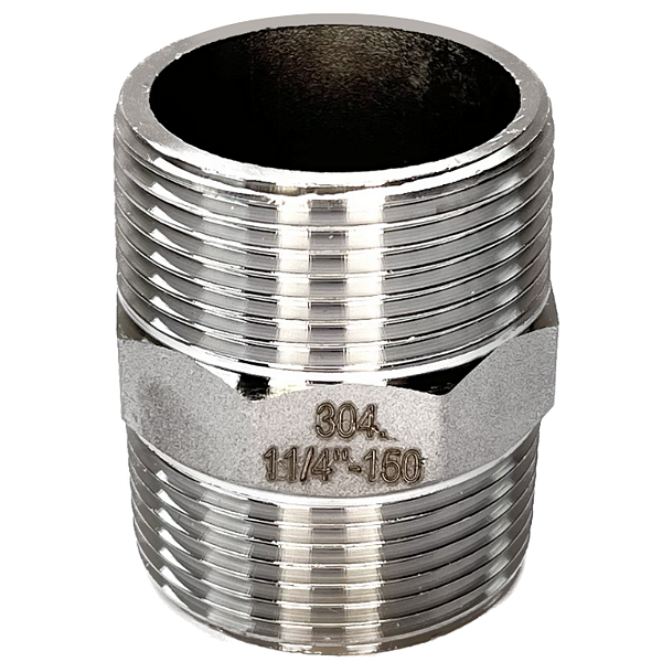 Conexão Niple 1.1/4" BSP Aço Inox 304