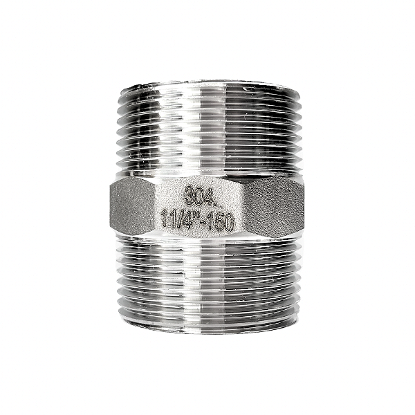 Conexão Niple 1.1/4" BSPT Aço Inox 304