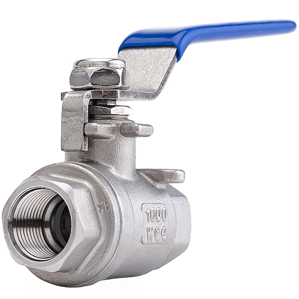 Válvula Esfera 1/4" BSP Aço Inox 304 com Vedação PTFE 1000PSI
