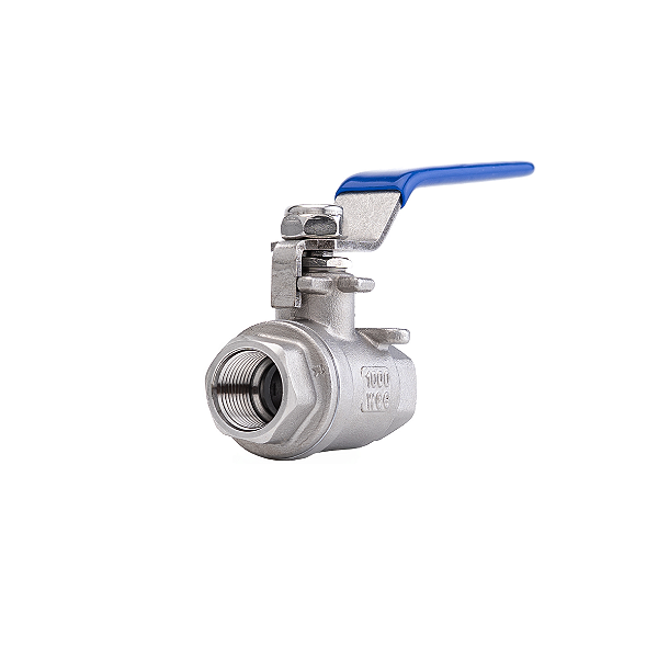 Válvula Esfera 1/4" BSP Aço Inox 304 com Vedação PTFE 1000PSI