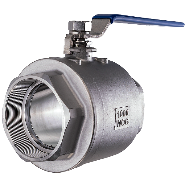 Válvula Esfera 4" BSP Aço Inox 304 com Vedação PTFE 1000PSI