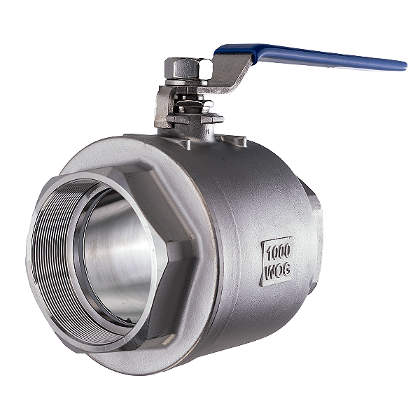 Válvula Esfera 4" BSP Aço Inox 304 com Vedação PTFE 1000PSI