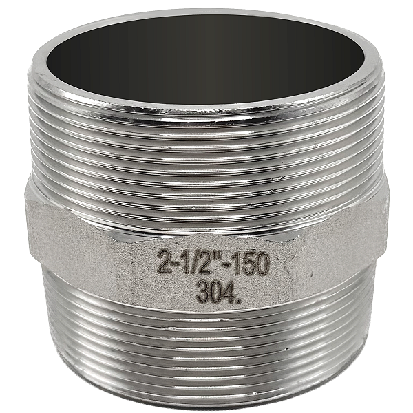 Conexão Niple 2.1/2" BSP Aço Inox 304