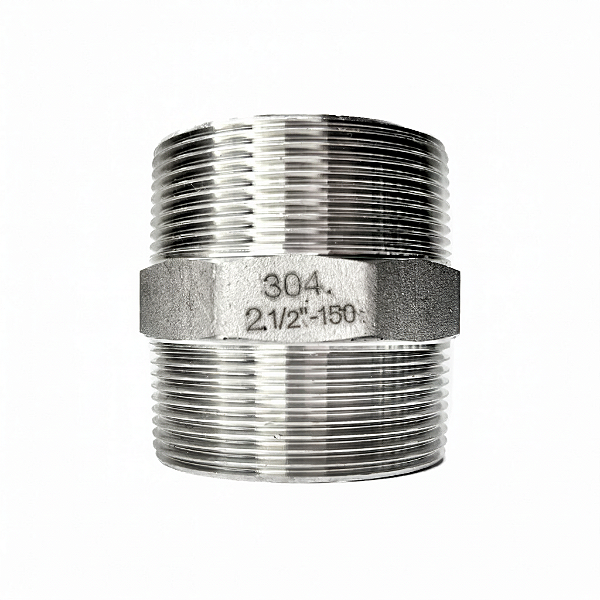 Conexão Niple 2.1/2" BSPT Aço Inox 304