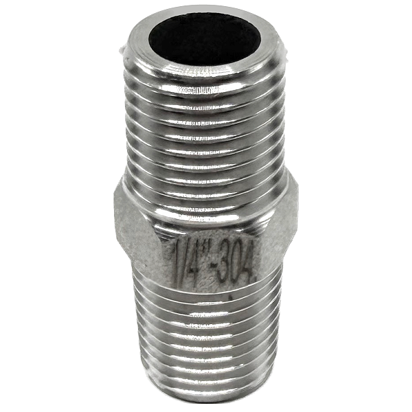 Conexão Niple 1/4" BSP Aço Inox 304