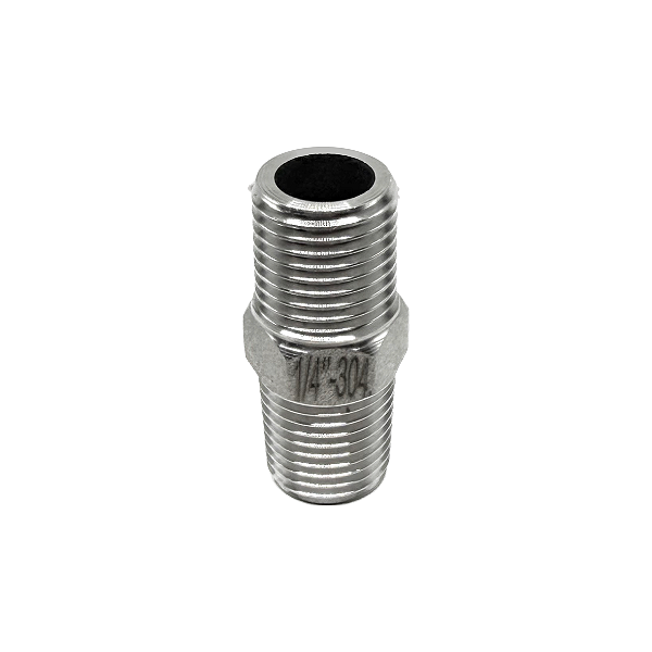 Conexão Niple 1/4" BSPT Aço Inox 304
