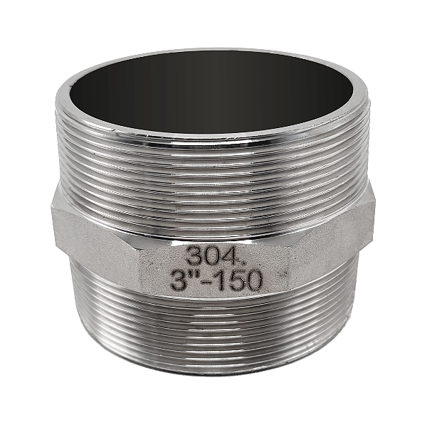 Conexão Niple 3" BSPT Aço Inox 304