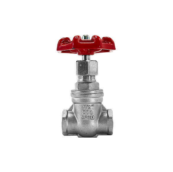 Válvula Gaveta 1/2" BSP Aço Inox 304 200PSI