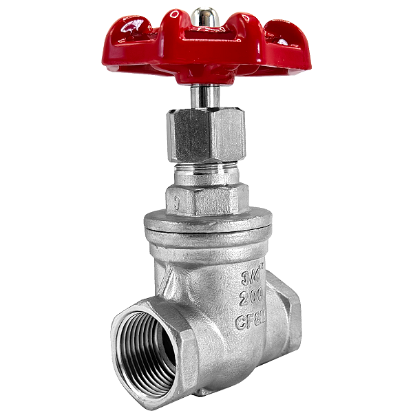 Válvula Gaveta 3/4" BSP Aço Inox 304 200PSI