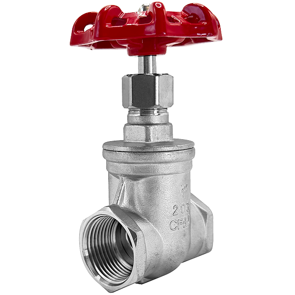 Válvula Gaveta 1" BSP Aço Inox 304 200PSI