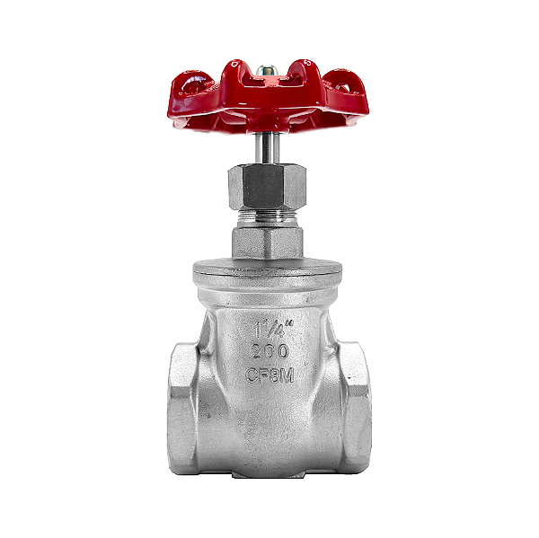 Válvula Gaveta 1.1/4" BSP Aço Inox 304 200PSI