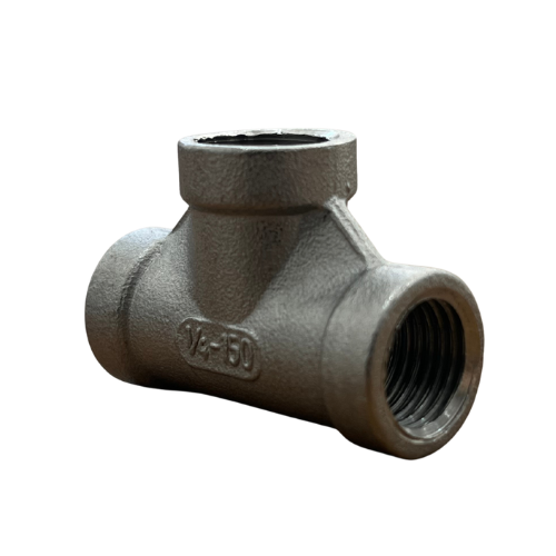 Conexão Tee 1/4 Polegada Bsp Aço Inox 304 Rosca Fêmea