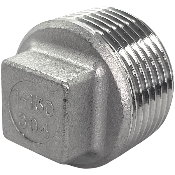 Conexão Plug BSP 1 Polegada Aço Inox 304 Rosca Macho