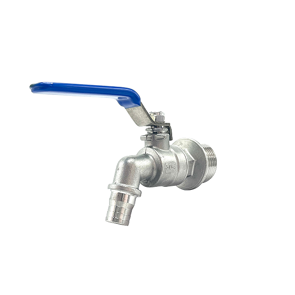 Válvula Torneira Esfera 1 Bsp Inox 304 C/ Vedação Ptfe