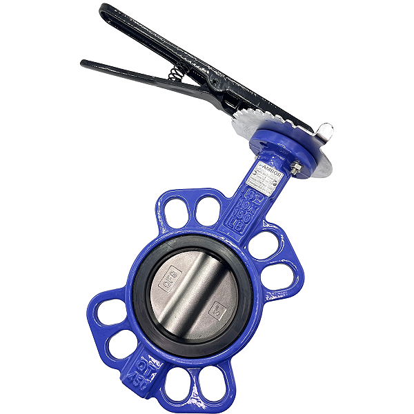 Válvula Borboleta Wafer DN80 3" PN16 Haste Inox SS420 Disco Inox 304