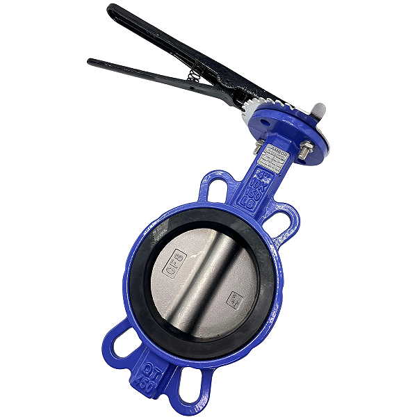 Válvula Borboleta Wafer DN100 4" PN16 Haste Inox SS420 Disco Inox 304