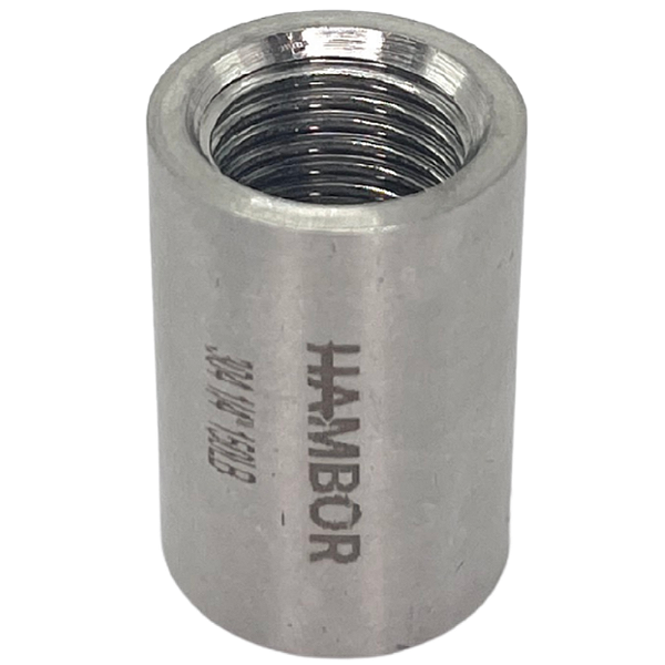 Conexão Luva 1/4 Bsp Fêmea X Fêmea Inox 304