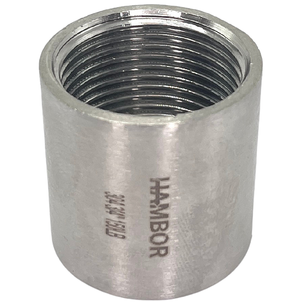 Conexão Luva 3/4 Bsp Fêmea X Fêmea Inox 304