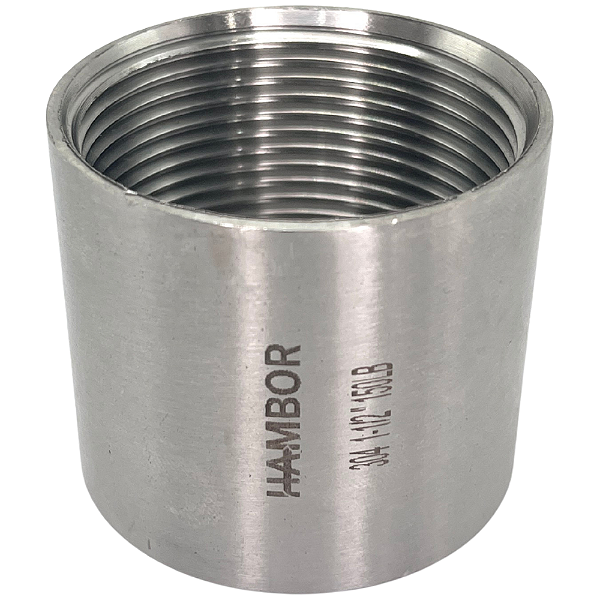 Conexão Luva 1-1/2 Bsp Fêmea X Fêmea Inox 304