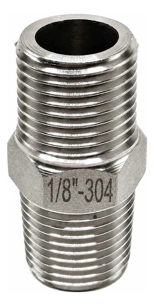 Conexão Niple 1/8" BSP Aço Inox 304