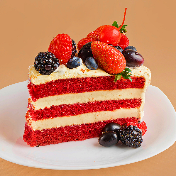 Bolo Vegano Red Velvet - Sem Trigo