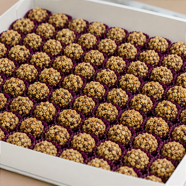 Caixa de 100 Brigadeiros Crocantes