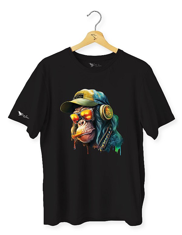 Camiseta macaco grafite - ANI2302