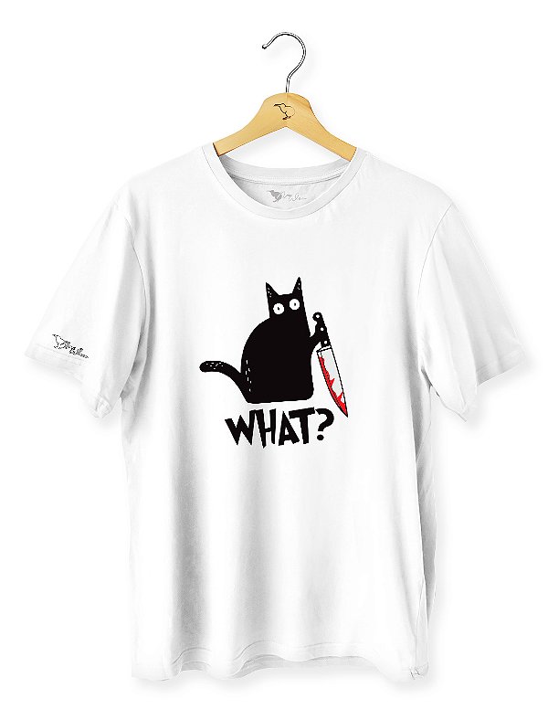 Camiseta Gato Assassino com Faca - ANI2306