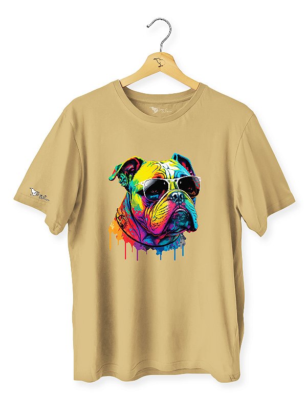 Camiseta Cachorro Bulldog Color - ANI2307