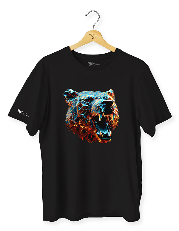 Camiseta Urso Cabeca Colorido - ANI2316