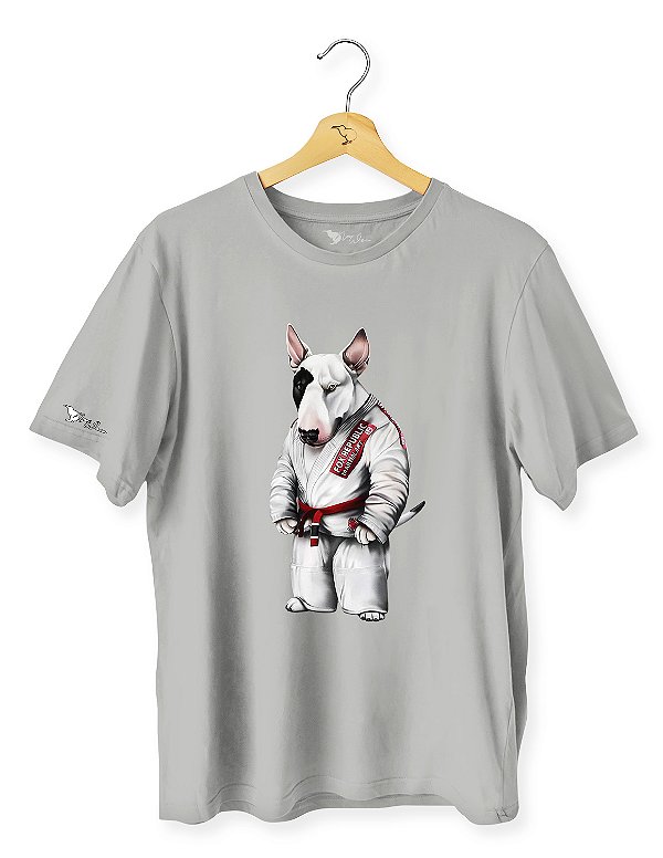 Camiseta Cachorro Bull Terrier Kimono Branco - ANI2319
