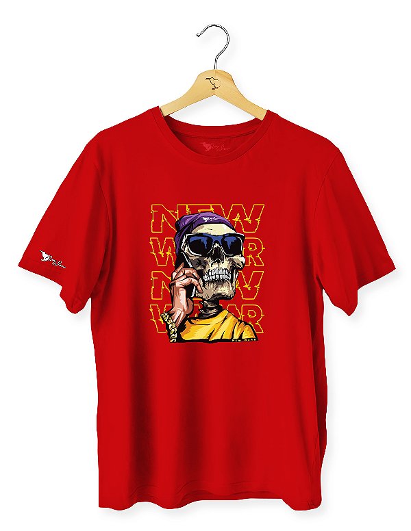 Camiseta Caveira Mao Smartphone - CAV2306