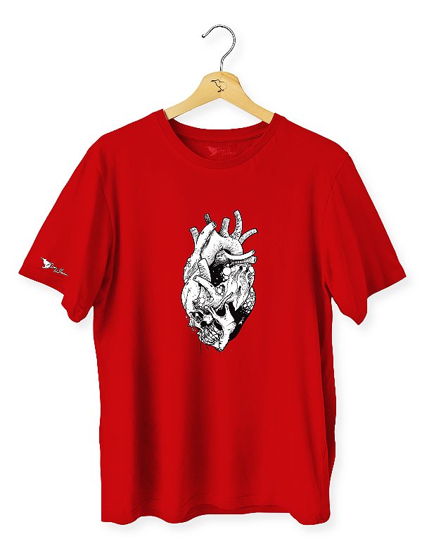 Camiseta Caveira Coração - CAV2307