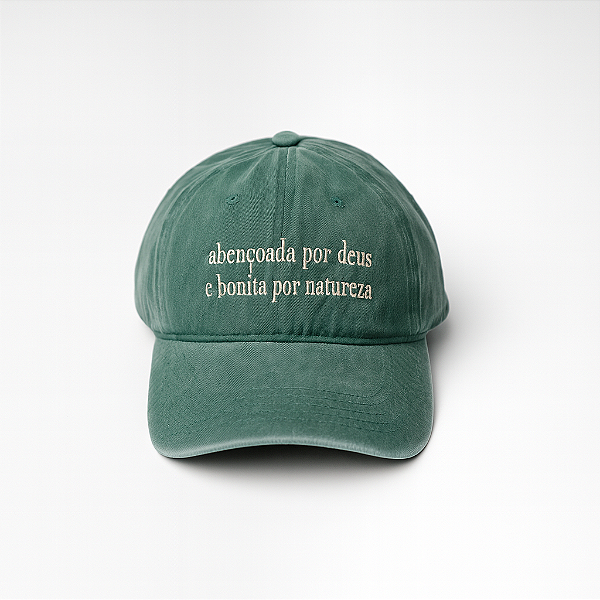 Boné Abençoada por Deus e Bonita por Natureza