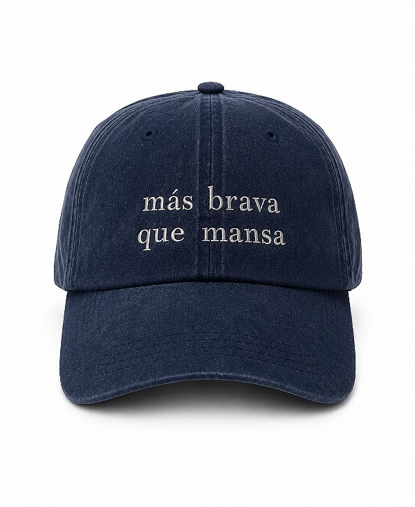 Boné Más brava que mansa AZUL