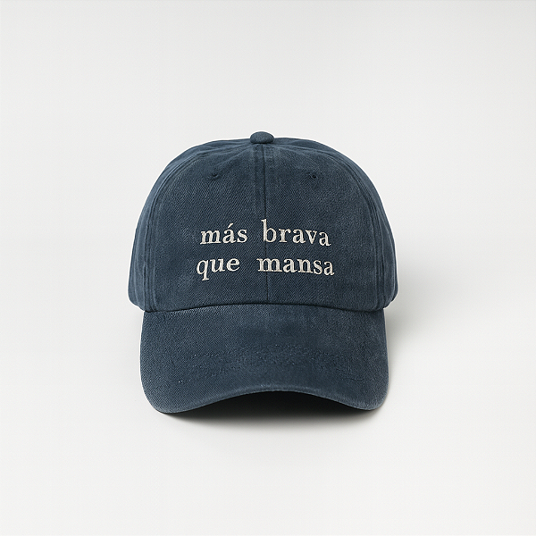 Boné Más brava que mansa AZUL