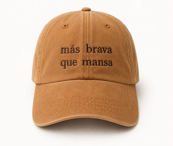 Boné Más Brava que Mansa capuccino